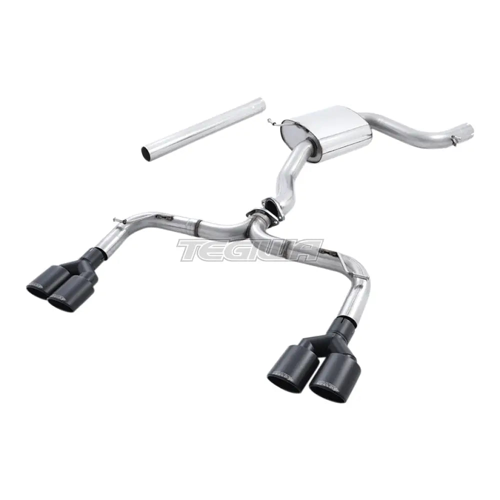 Milltek Volkswagen Golf MK7 GTi (including GTi Performance Pack Clubsport & Clubsport S models) 2013-2016 Cat-back Exhaust - Non-Resonated Race Golf R MK7 Style Black Oval Tips