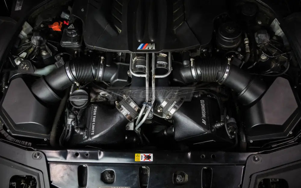 Mishimoto Charge Pipes Micro-Wrinkle Black BMW F1X M5 M6 12-18