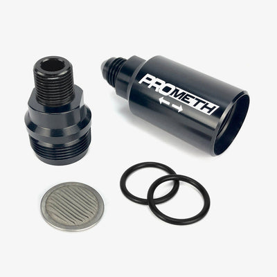 8AN Inline Filter To 3/8 NPT, 100 Micron (Pre Pump)