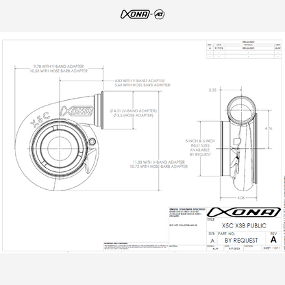 Xona Rotor X5C TR9980 Turbocharger |