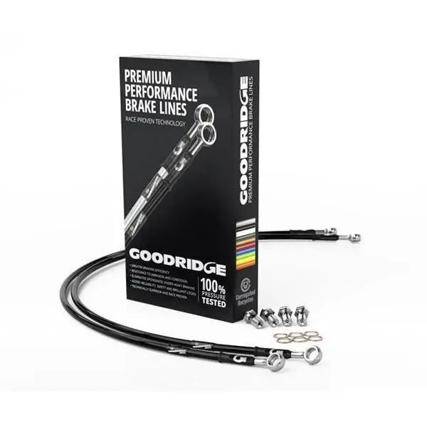 BRAKE HOSE KIT FOR AUDI TT COUPE/ROADSTER MK2 3.2 V6 QUATTRO 8J3 - 340MM DISKS 2006-2010 - Dark Road Performance - GOODRIDGE