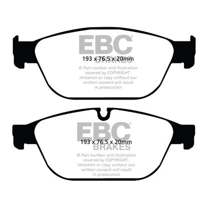 EBC Audi D4 B8 Yellowstuff Street and Track Front Brake Pads - ATE Caliper A8 & SQ5