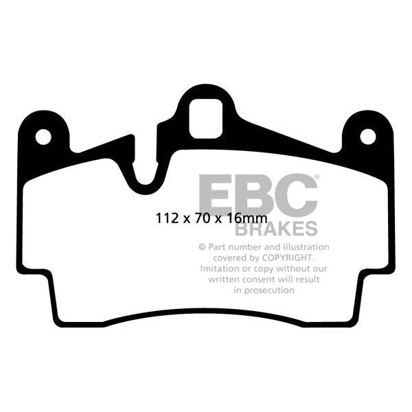 EBC Audi Porsche VW Bluestuff NDX Trackday Rear Brake Pads - Brembo Caliper Inc. 4L Q7, 9PA Cayenne & Touareg