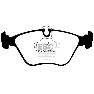 EBC BMW E46 E34 E39 Yellowstuff Street and Track Front Brake Pads - ATE Caliper (Inc. 330i, 520i, 525i & 530i)