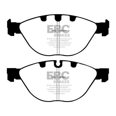 EBC BMW E60 E63 E65 Orangestuff Race Front Brake Pads - ATE Caliper (Inc. 535i, 635i, 745i & 760i)