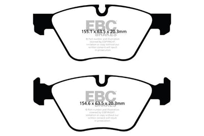 EBC BMW E84 E89 E90 E91 Orangestuff Race Front Brake Pads - ATE Caliper (Inc. 316i, 318i, X1 25i & Z4 30i)