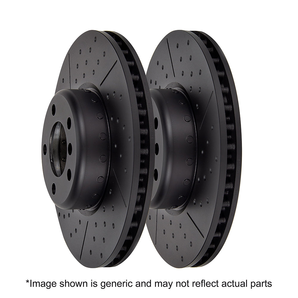 EBC BMW F20 F21 2-Piece Riveted GD Slotted & Dimple Rear Brake Discs M135i, M140i, M235i & M240i