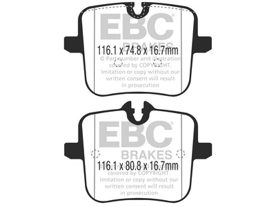 EBC BMW F90 M5 Bluestuff NDX Trackday Rear Brake Pads - Brembo Caliper