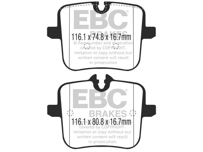EBC BMW F90 M5 Bluestuff NDX Trackday Rear Brake Pads - Brembo Caliper