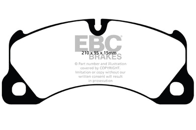 EBC Mercedes-Benz C/X218 W/S212 Yellowstuff Street and Track Front Brake Pads - Brembo Caliper (Inc. E350, E400, CLS350 & CLS400)