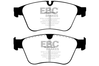 EBC Mercedes W164 W251 Yellowstuff Street and Track Front Brake Pads (ML63 AMG & R63 AMG) - ATE Caliper