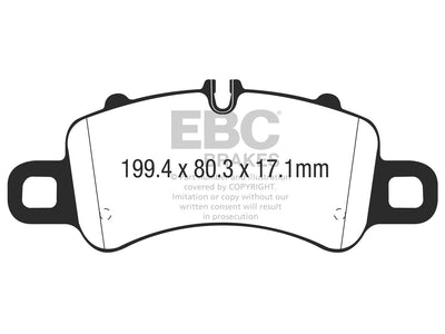 EBC Porsche 991/2 718 Bluestuff NDX Trackday Front Brake Pads - Brembo Caliper (Inc. Carrera, Carrera 4, Boxster GTS & Cayman GTS)