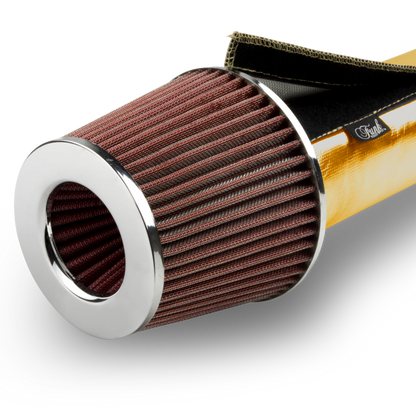 Funk Motorsport Gold Velcro Heat Barrier Sleeving to LOWER air intake temperature