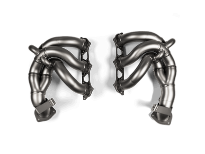 Porsche Cayman GT4 RS | Akrapovič | Evolution Header Set (Titanium) - Dark Road Performance