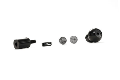 RacingLine Performance Billet Aluminium 'Manual' Gear Knob - Black - MQB / MQB Evo - Dark Road Performance