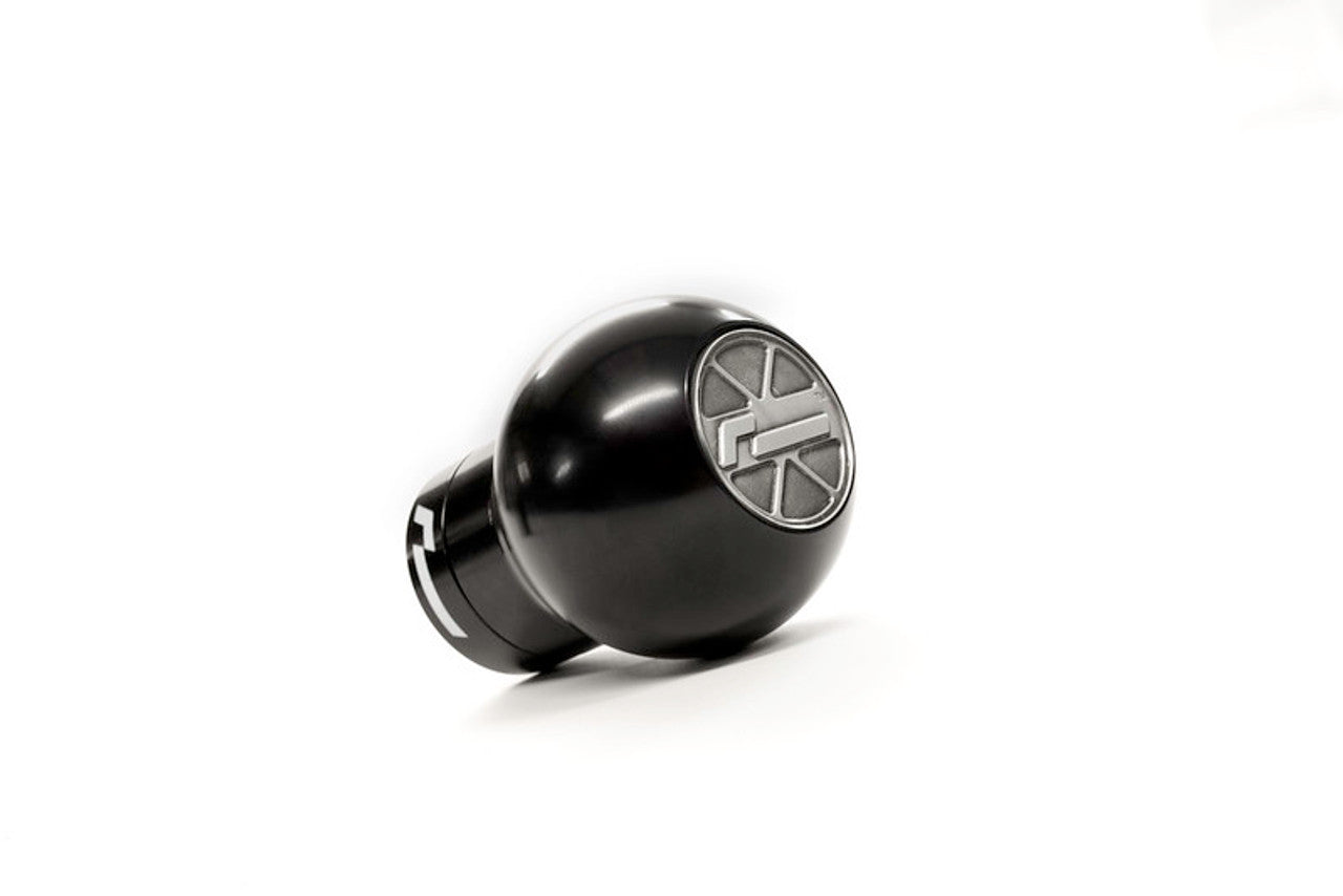 RacingLine Performance Billet Aluminium 'Manual' Gear Knob - Black - MQB / MQB Evo - Dark Road Performance