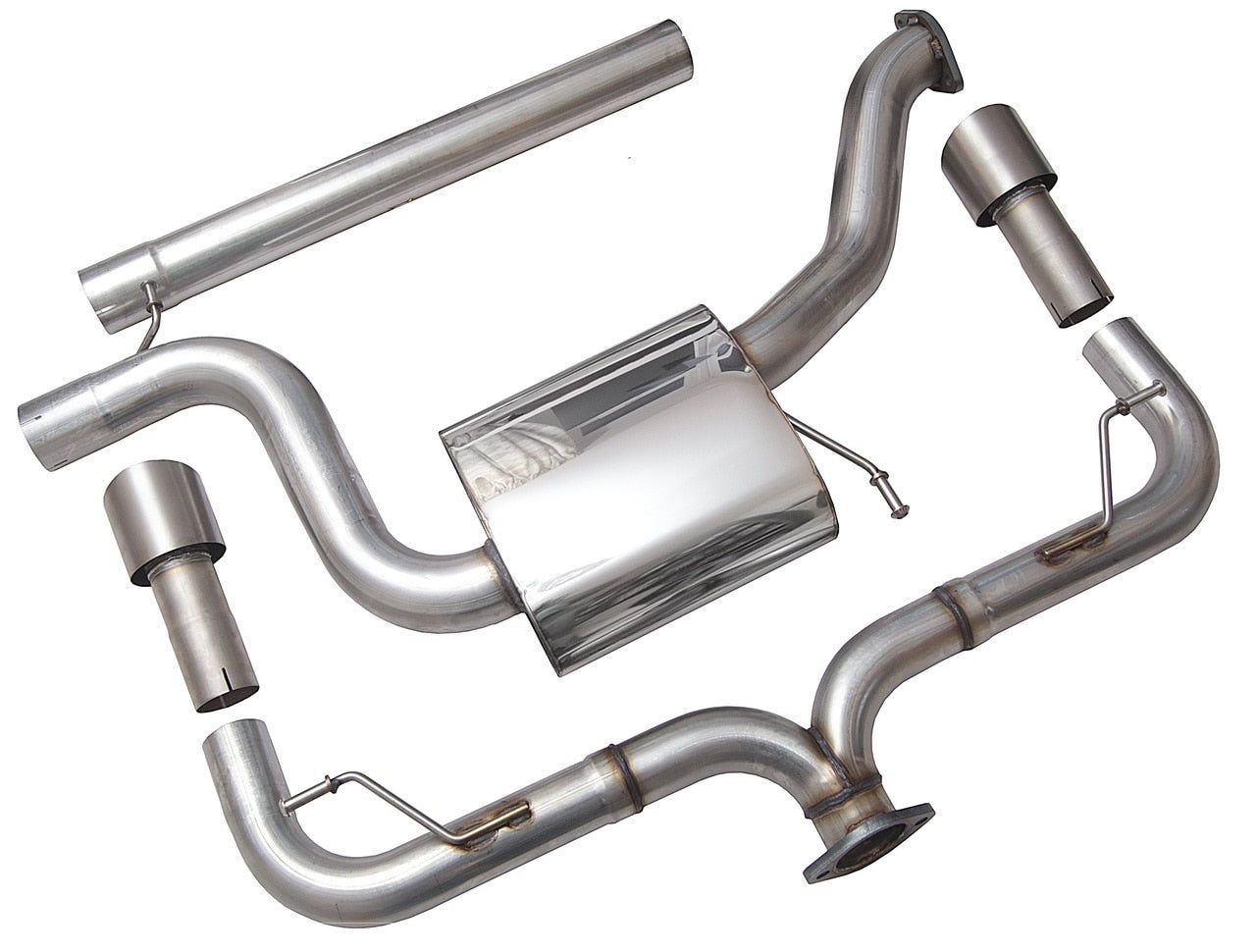 Racingline Performance Mk7 Golf GTI Cat-Back Exhaust System - Dark Road Performance