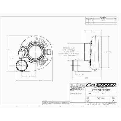 Xona Rotor X2CF90 XR6564S | 350-690 bhp | Performance Turbo