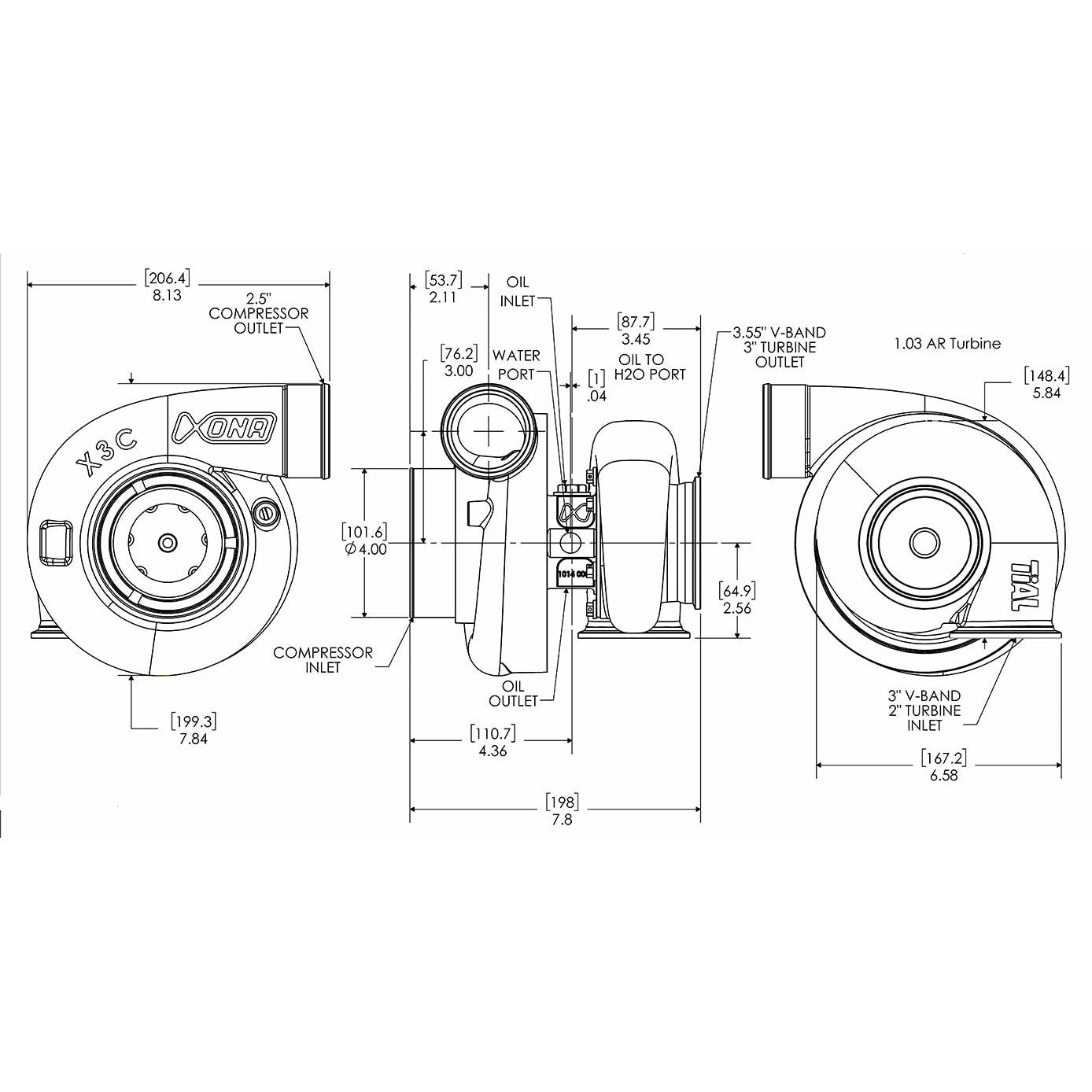 Xona Rotor X3C XR8264S | 430-860 bhp | Performance Turbo